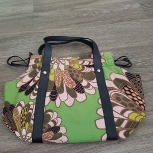 Kate Spade vintage cloth drawstring tote